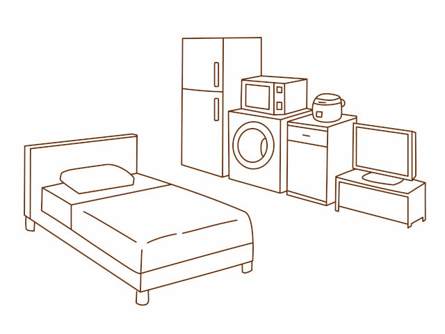 一人暮らしに必要な家電や家具